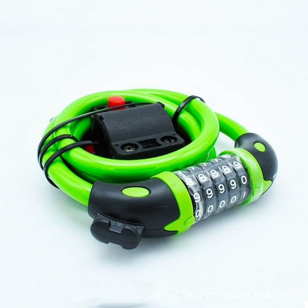 Bicycle Digit Code Lock MTB Bike Security Anti-theft Combination Lock Cable Lock